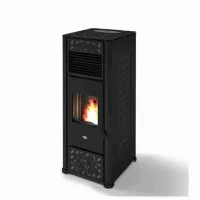 SOBA PELETI 15KW - GEMMA NERO - 2 Ventilatoare