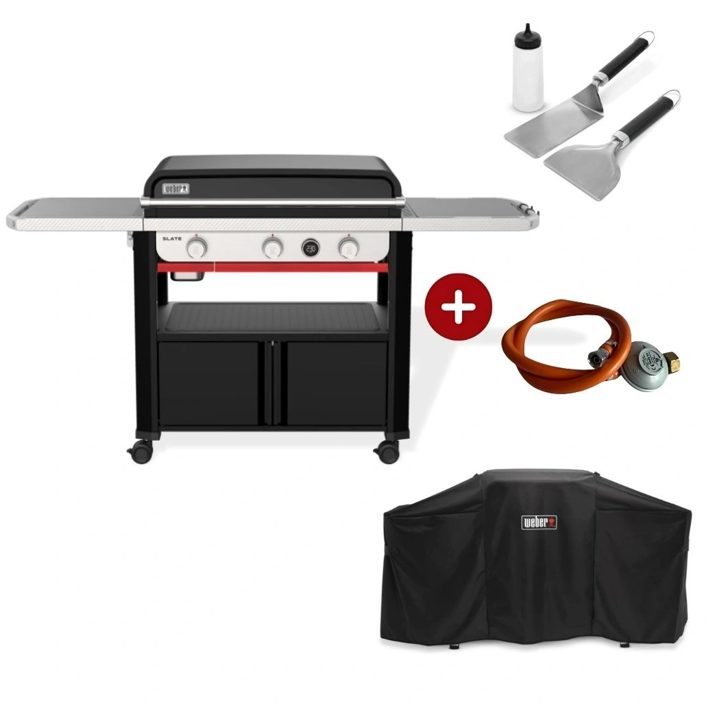 Gratar pe gaz Weber Premium SLATE GPD 76 cm + REGULATOR + griddle+ husa.jpg